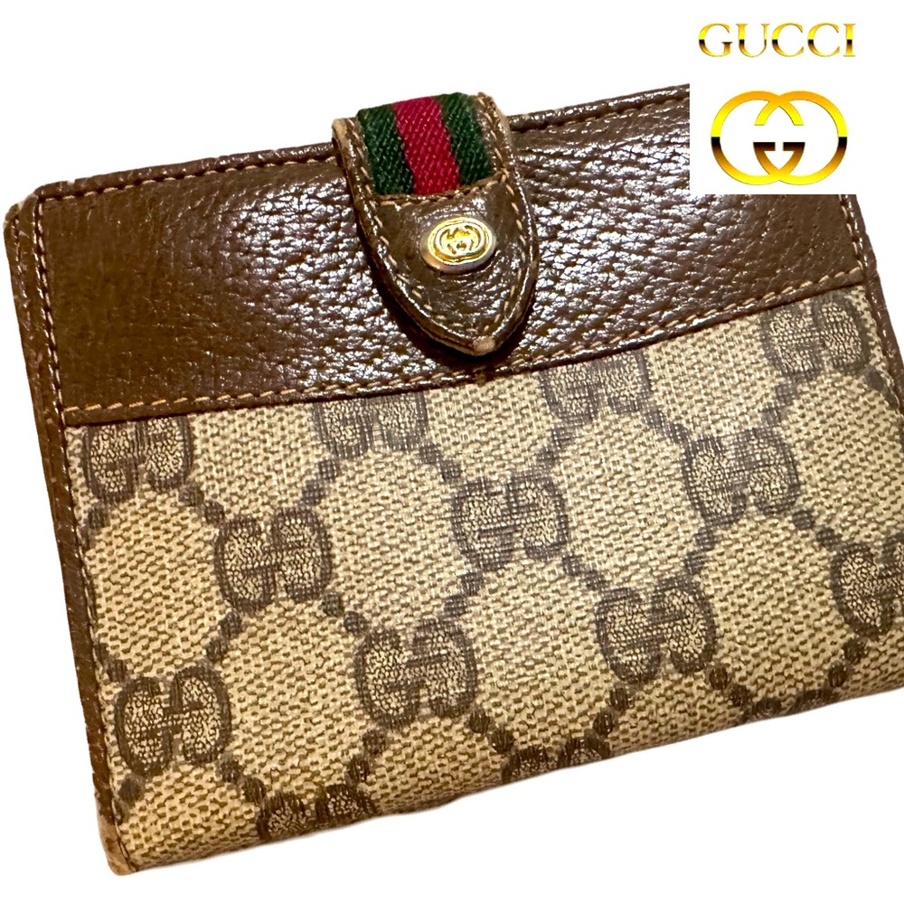 Gucci - Wallet - Vintage GG Logo Supreme Monogram Limited Edition Sherry Line - Picture 13 of 16
